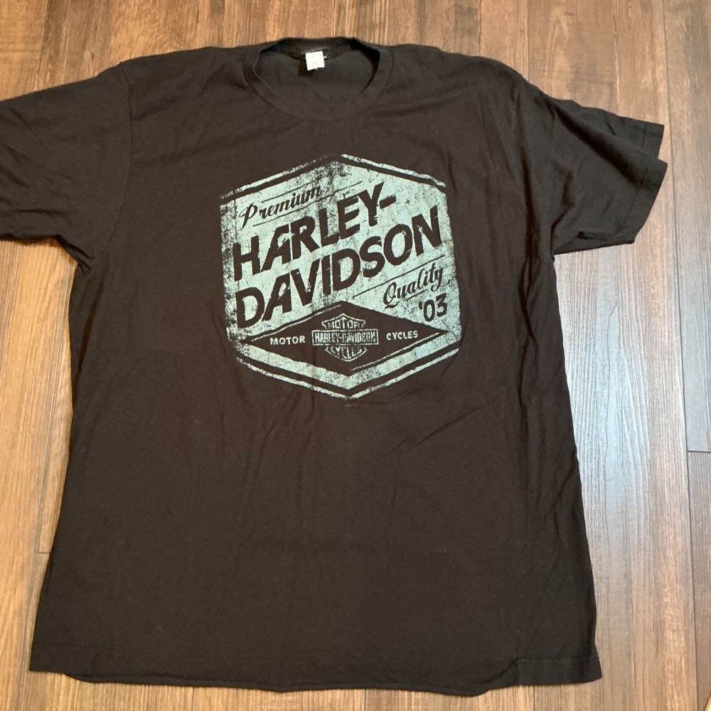 Harley-Davidson Timpanogos UT Graphic T-Shirt Black Cotton XL Biker Tee